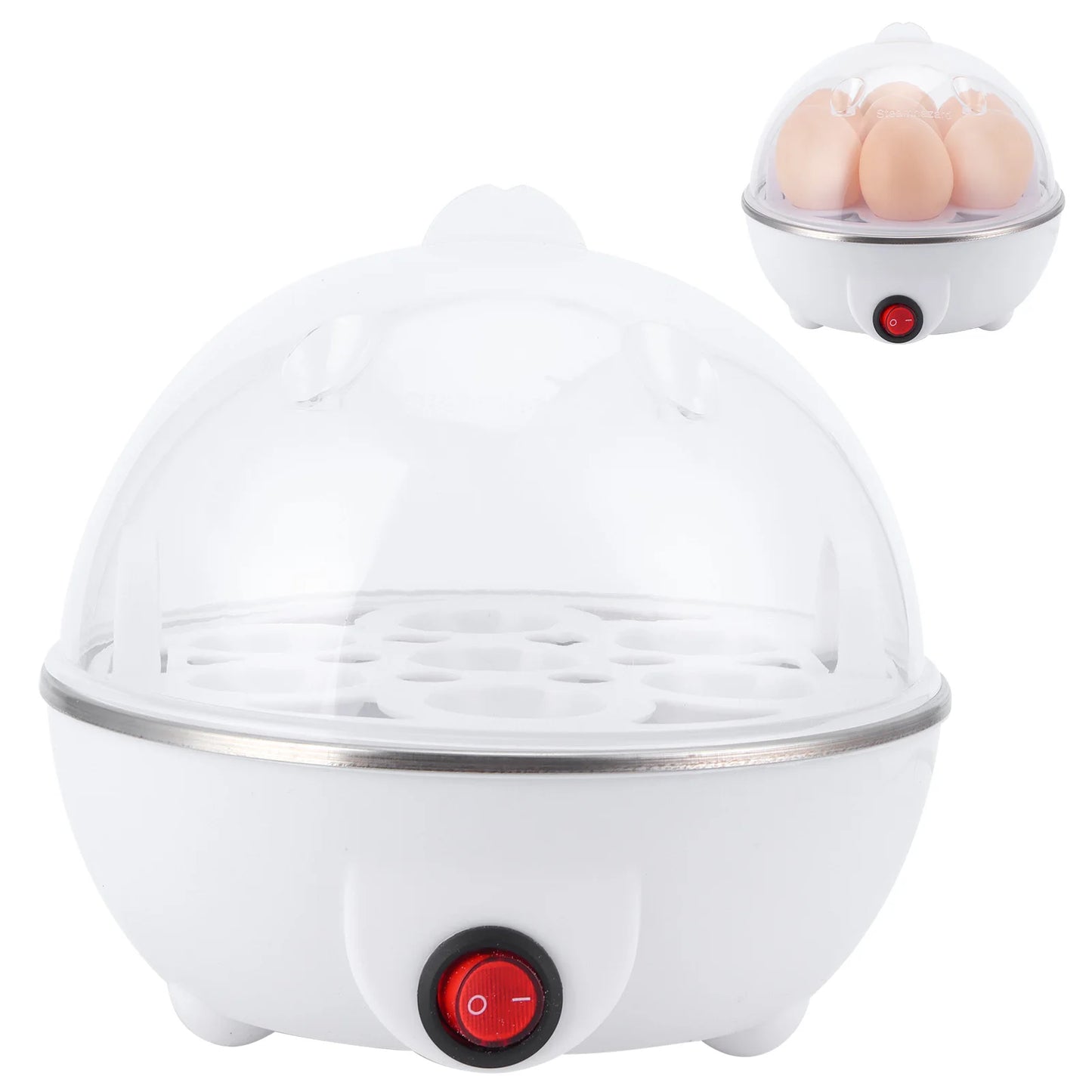 Romellar Electric Egg Boiler Multifunction Cooker Poacher For Kitchen Use