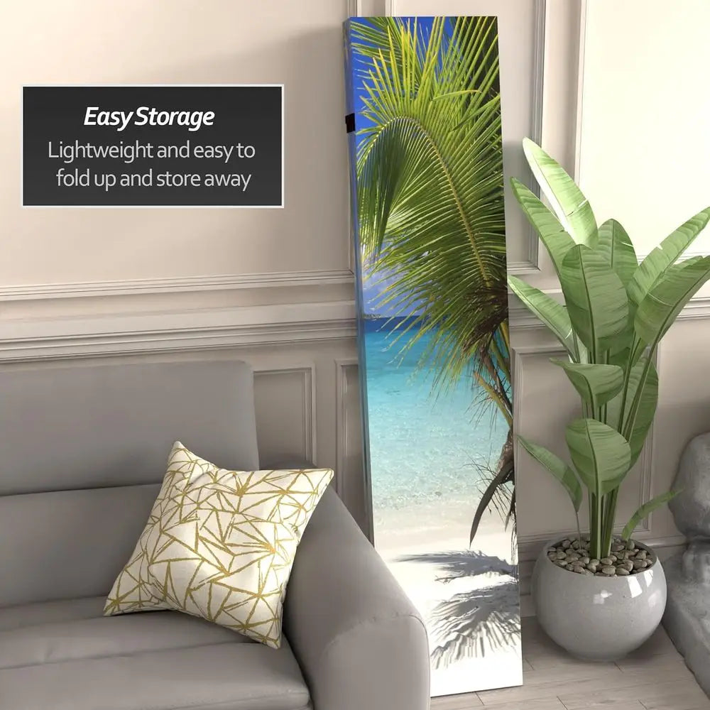 Double Sided 4-Panel Room Divider Screen Freestanding Privacy