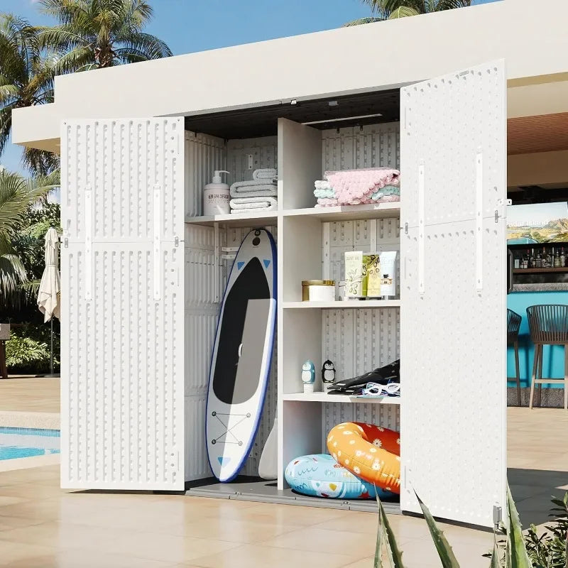 Aoxun Resin Outdoor Storage Shed With Floor For Patio