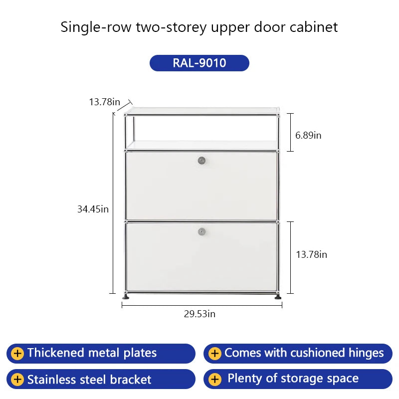 Bigcityfur TV Stand and Corner Cabinet Metal Storage
