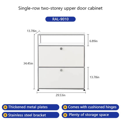 Bigcityfur TV Stand and Corner Cabinet Metal Storage