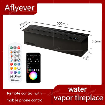 AFLYEVER Intelligent Water Replenishment Fireplace With 3D Atomization