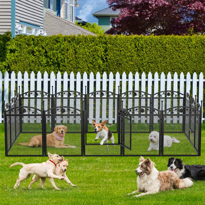 Bingopaw 8-Panel Heavy Duty Dog Playpen For Indoor Outdoor Use