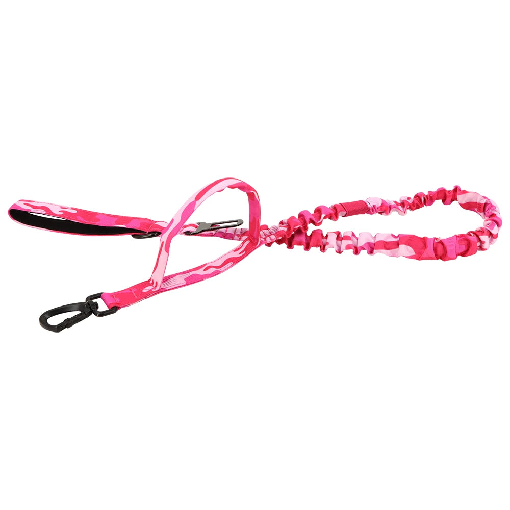 PETRAVELC Military Dog Leash Adjustable Quick Release Dual Handles