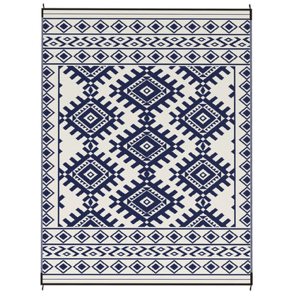 Outdoor Geometric Rug With Rhombus Border Floor Mat For Outdoors