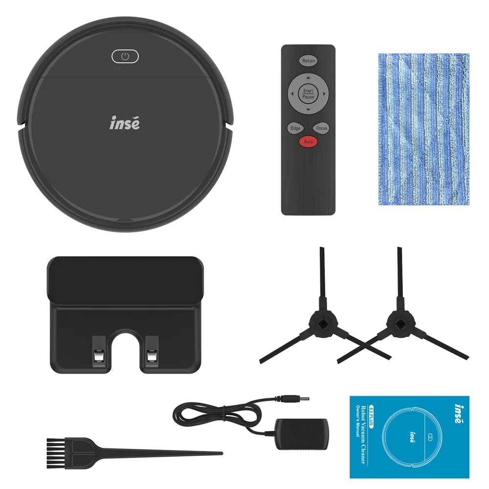 INSE Robot Vacuum Cleaner 3-in-1 Auto Cleaning And 4000Pa Suction