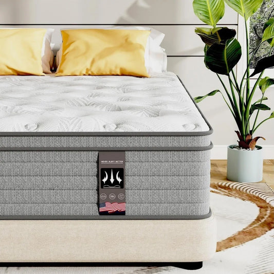 Hybrid Mattress With Pocketed Coils And Gel Memory Foam