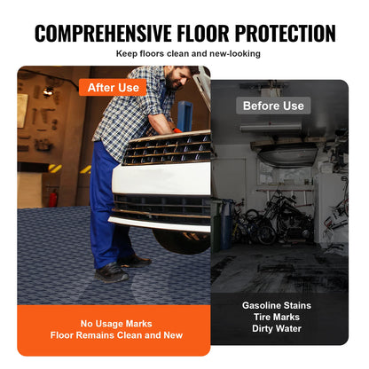 Interlocking Garage Floor Tiles 25 Pack Waterproof Non Slip