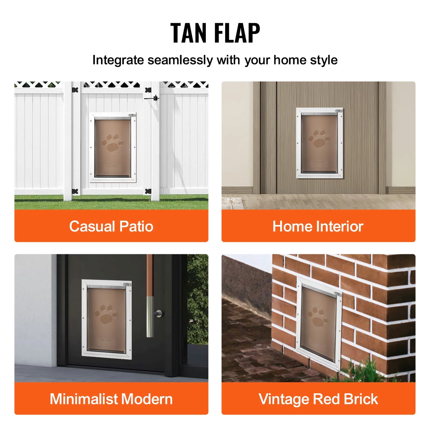 Pet Door Replacement Flap For Magnetic Strip Weatherproof Thickened PVC