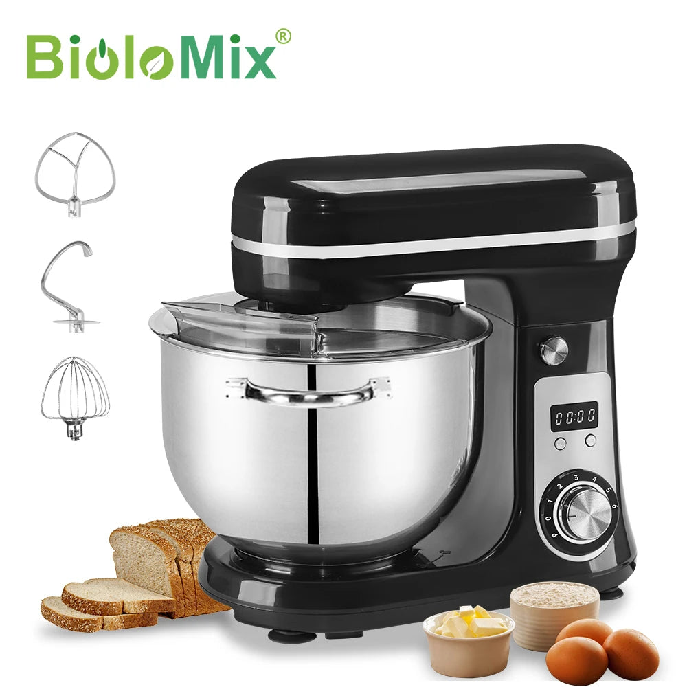 Biolomix Kitchen Stand Mixer With Blender Quiet Motor 6 Speed