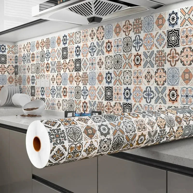 Marble Kitchen Peel and Stick PVC Wallpaper Film Countertops