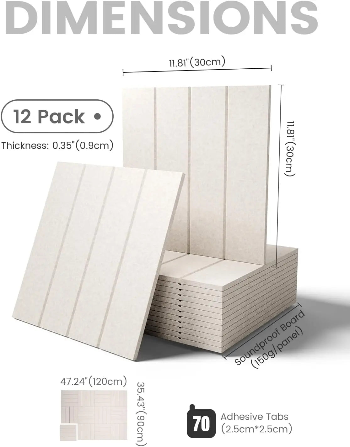 Felt Bulletin Board Tiles 12 Pack With Adhesive Tabs Office