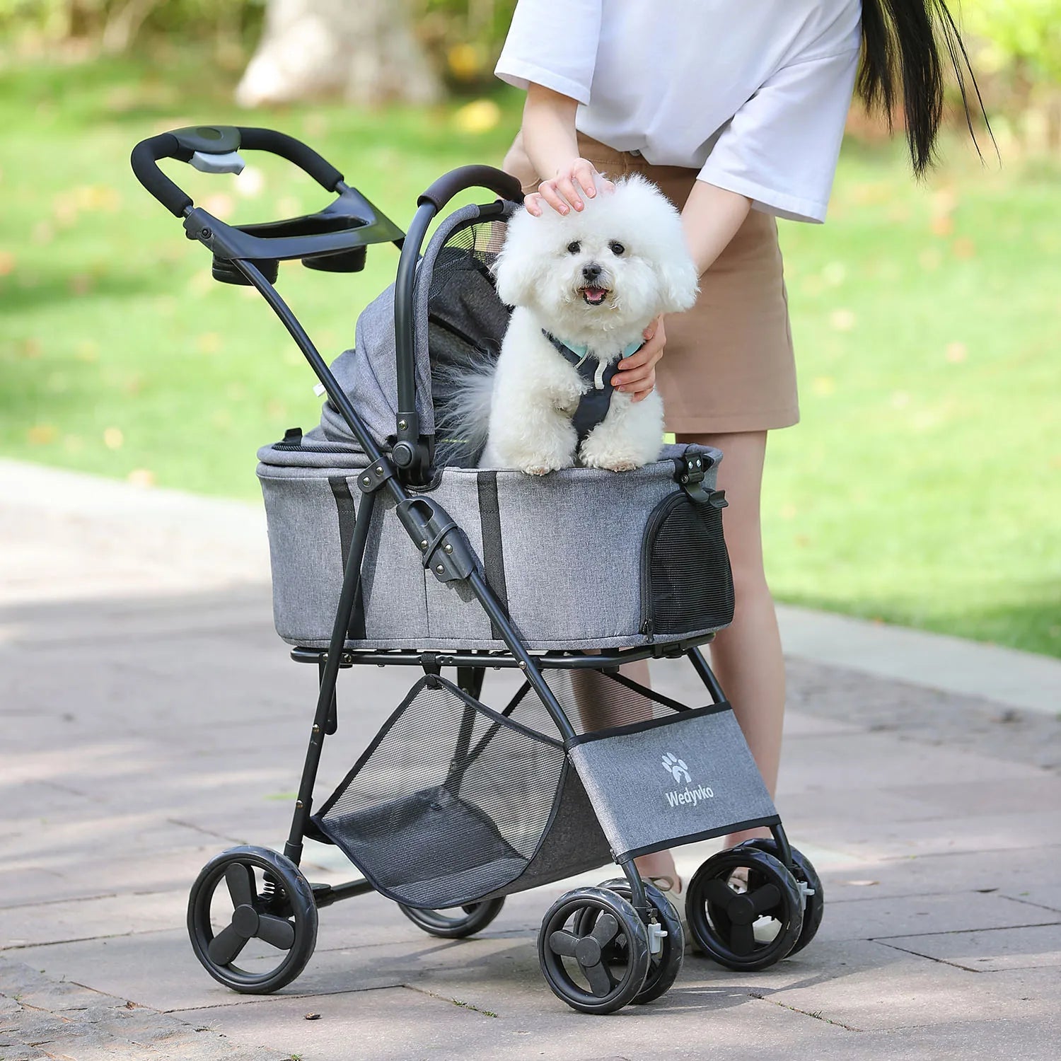 Pet Stroller 3 In 1 With Removable Carrier All Terrain