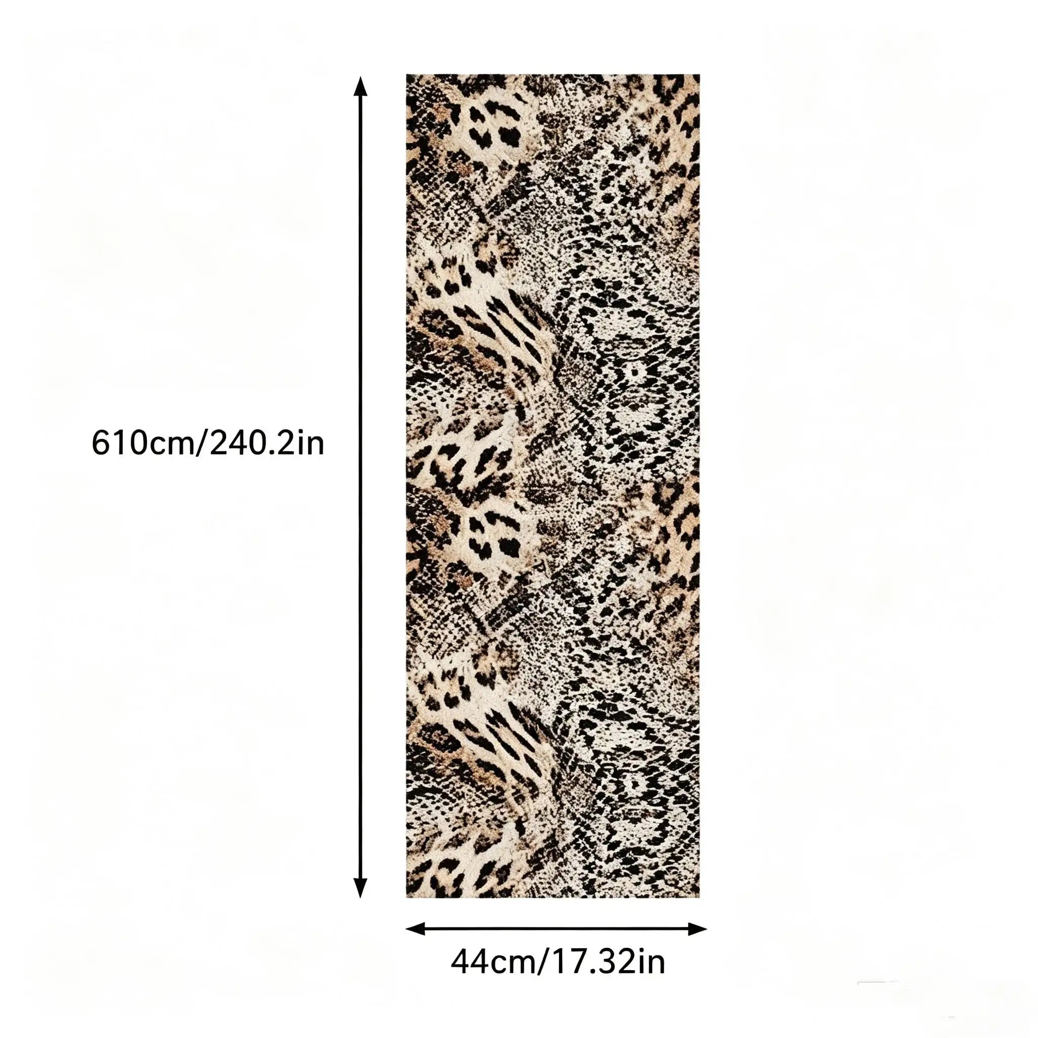 Retro Leopard Print Vinyl Peel and Stick Wallpaper Decor