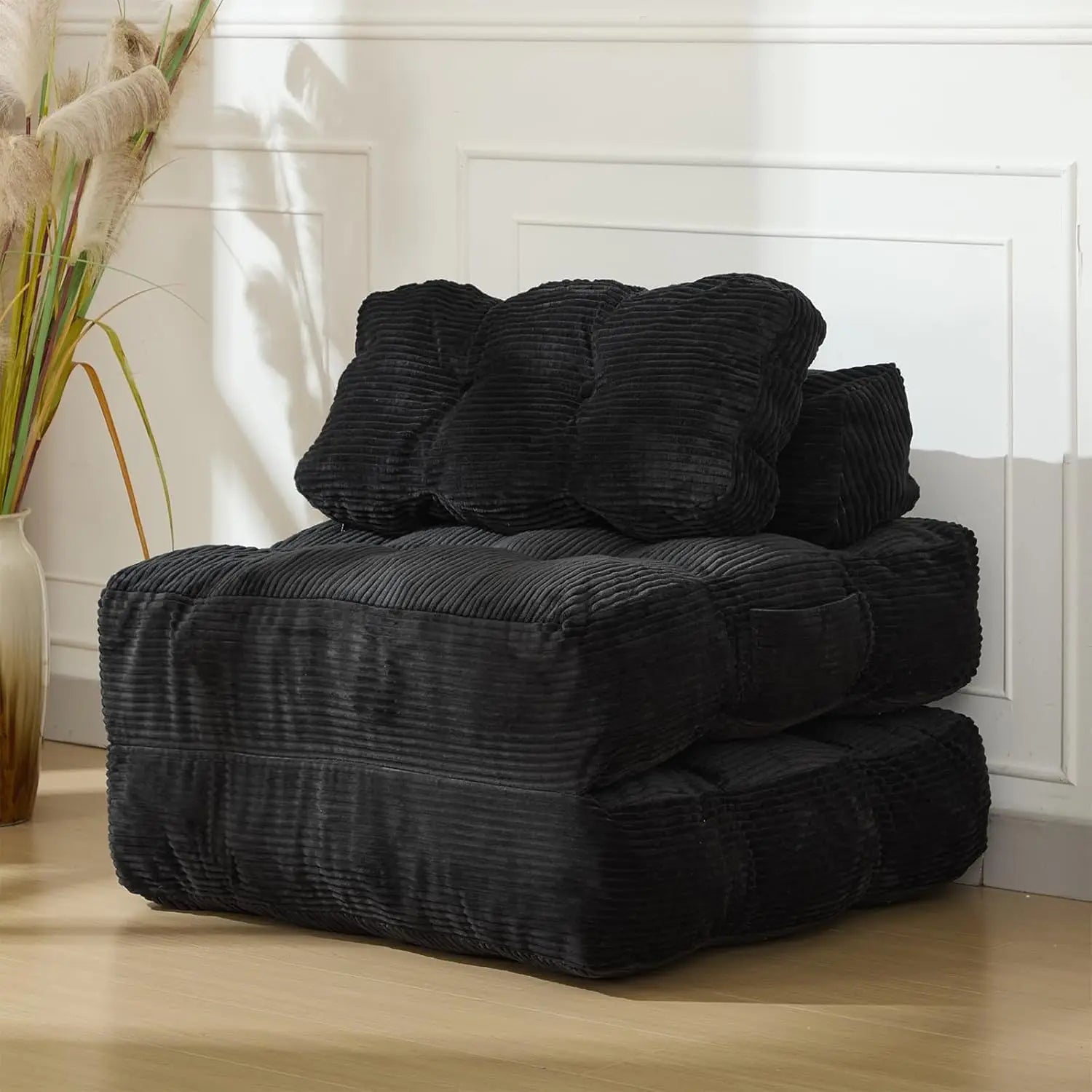 HiMISS Convertible Sleeper Sofa Bed With Pillow And Storage