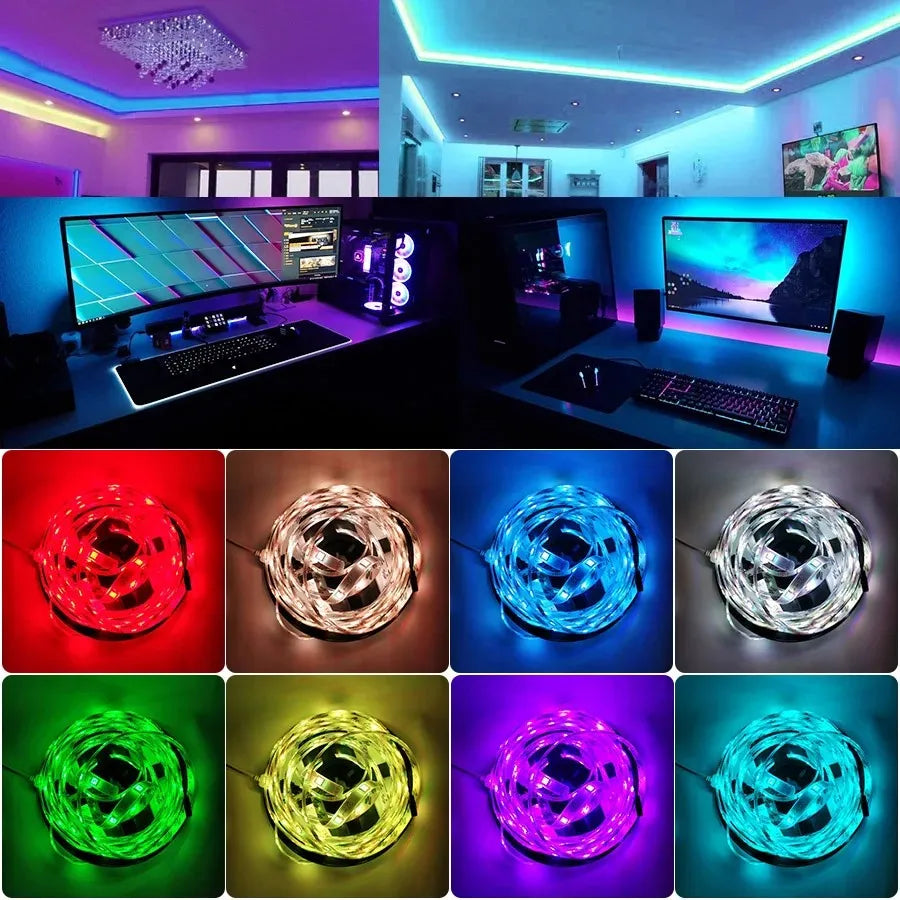 GOOLOOK 30LED RGB LED Strip Light With Bluetooth Controller