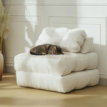 HiMISS Convertible Sleeper Sofa Bed With Pillow And Storage
