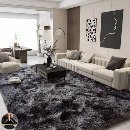 Modern Soft Shag Rug For Bedroom And Living Room With Plush Carpet