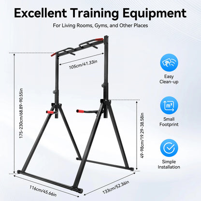 Foldable Adjustable Pull Up Bar For Home Gym Training