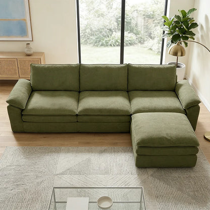 YQzyphyna Modern Cloud Modular L Shape Sofa Set With Pillows