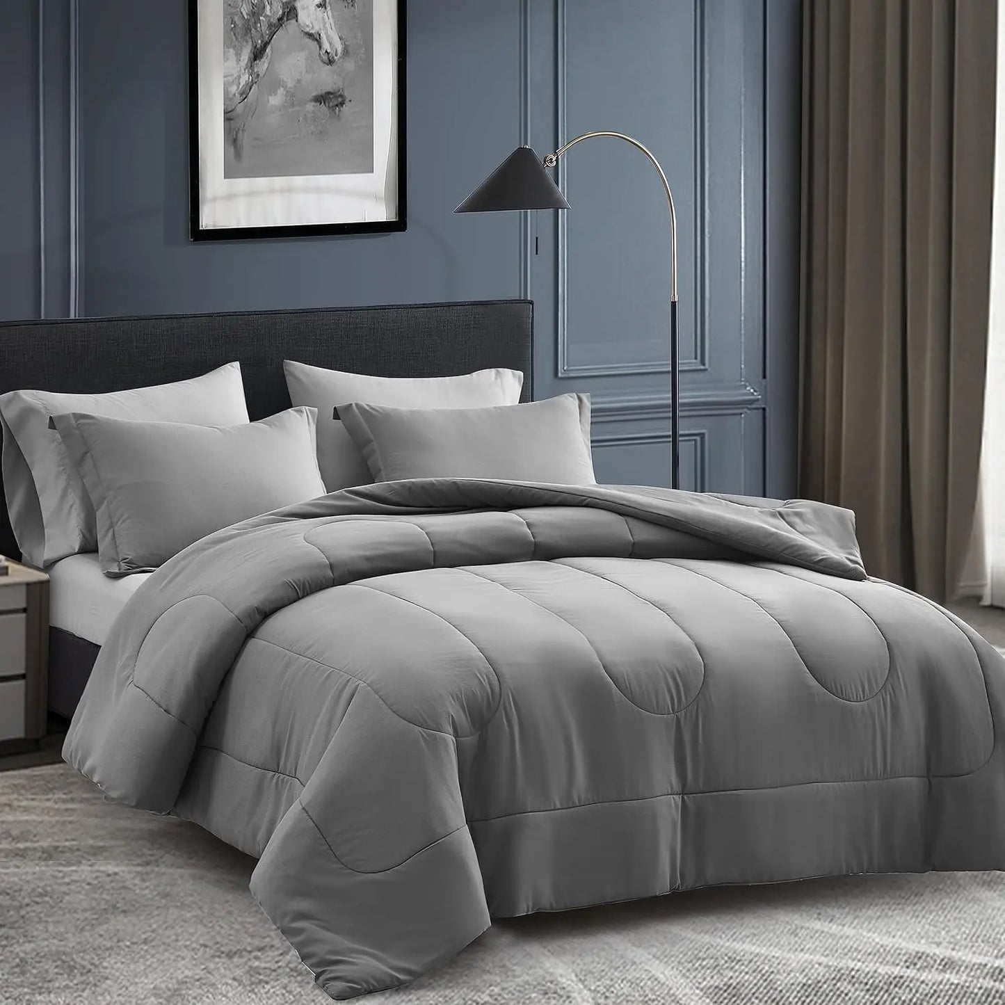 Bed In A Bag Comforter Set 7 Piece Down Alternative
