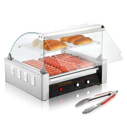 SucceBuy Commercial Hot Dog Roller Electric Sausage Maker 110V