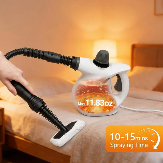Bymaocar Handheld Steam Cleaner 900-1050W 3 Bar Continuous Steam