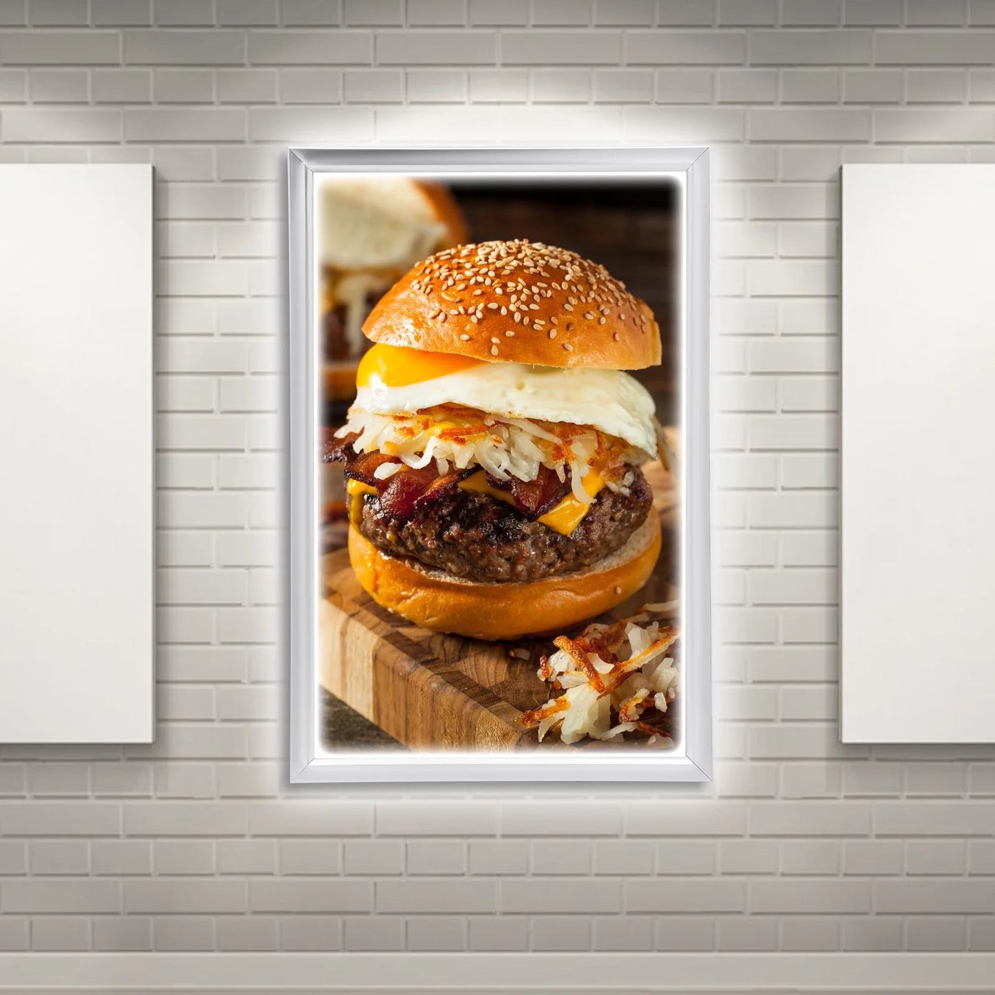 LED Light Box Backlit Poster Frame Advertising Display
