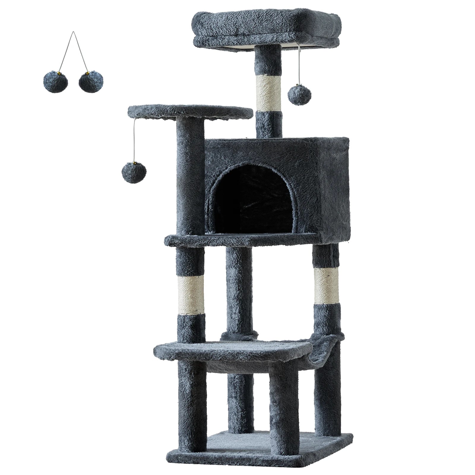 JHK Cat Tree Tower For Indoor MultiCat Scratching Posts