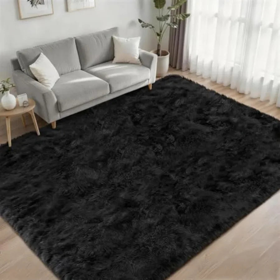 Fluffy Ultra Soft Shag Area Rug Non Slip Polyester Kilim