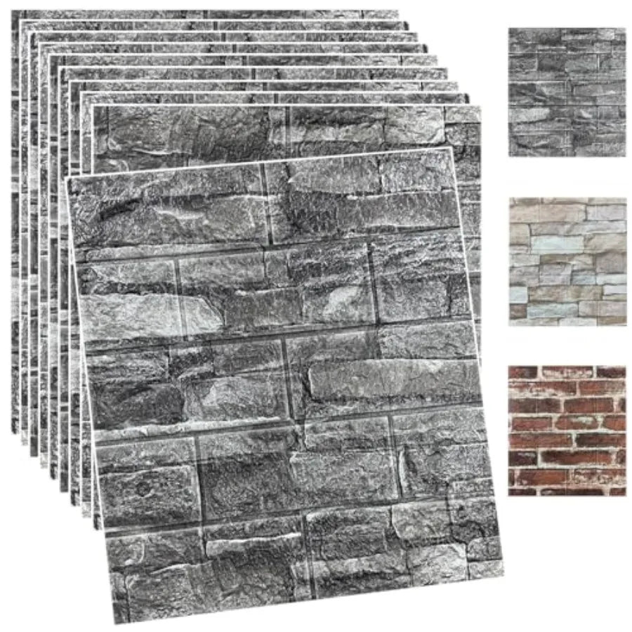 3D Foam Wall Panels Peel And Stick Brick Wallpaper