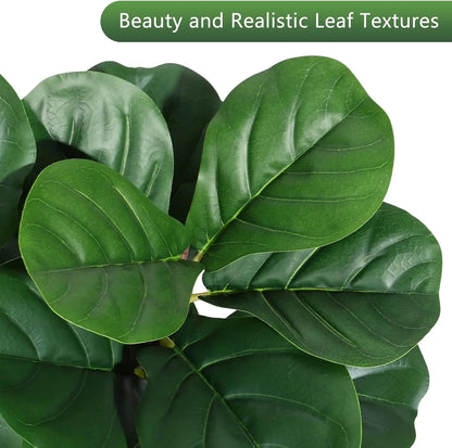 HiMISSCN Fiddle Leaf Fig Tree Artificial In Planter Pot