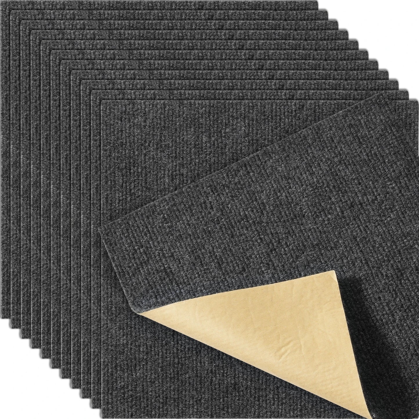 SucceBuy Peel And Stick Carpet Tiles For Bedroom Indoor Outdoor