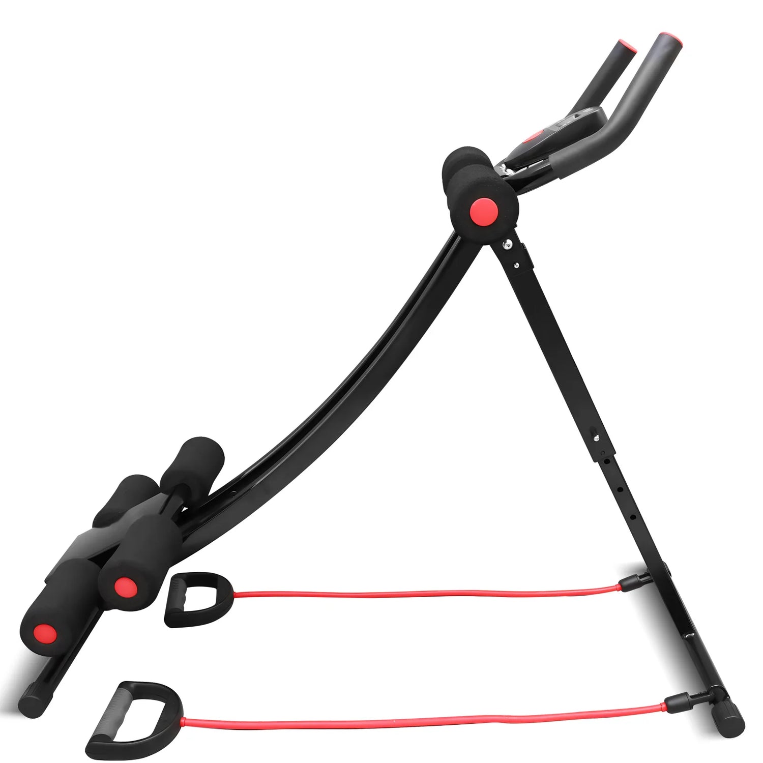 GIKPAL Foldable Ab Machine Core Trainer For Home Gym LCD Display