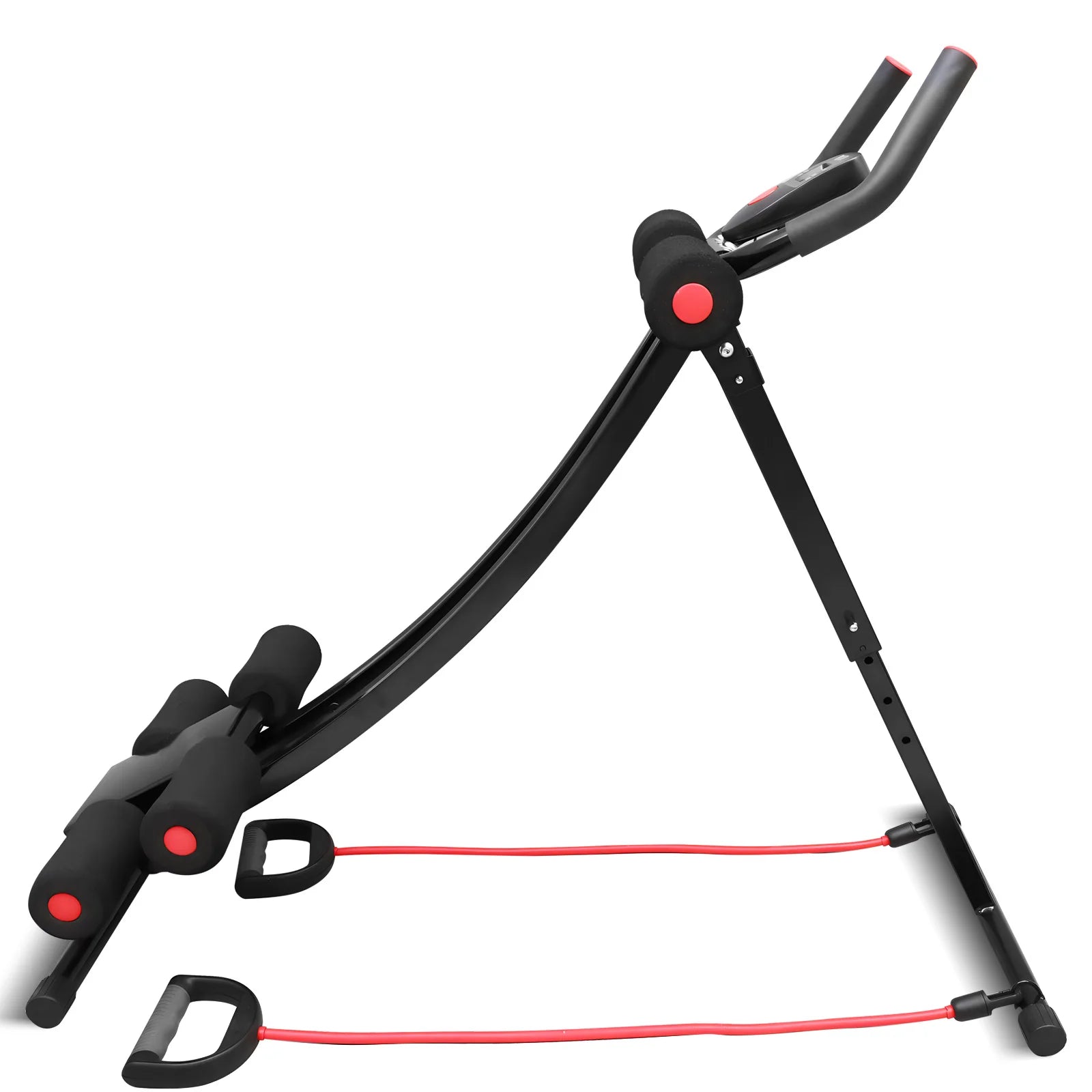 GIKPAL Foldable Ab Machine Core Trainer For Home Gym LCD Display