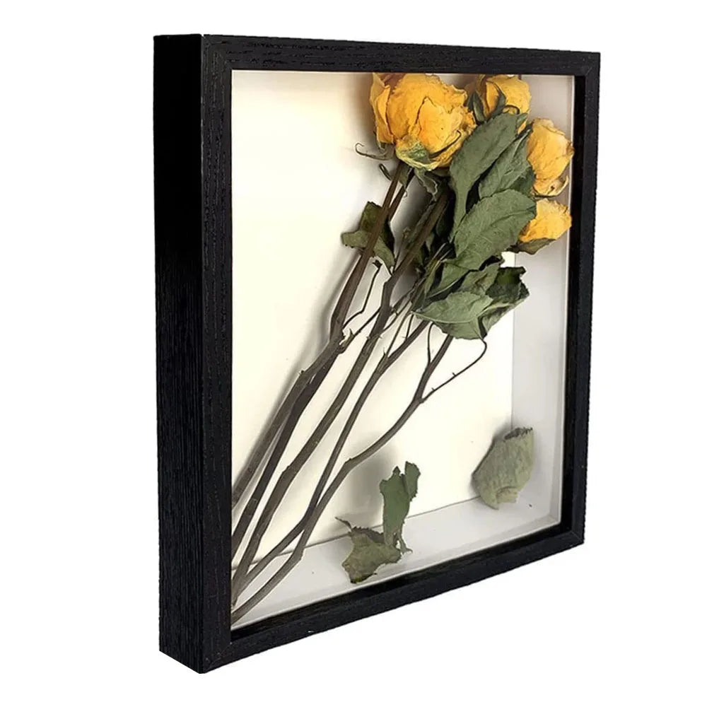 Wooden Shadow Box Frame For Displaying Three Dimensional Photos