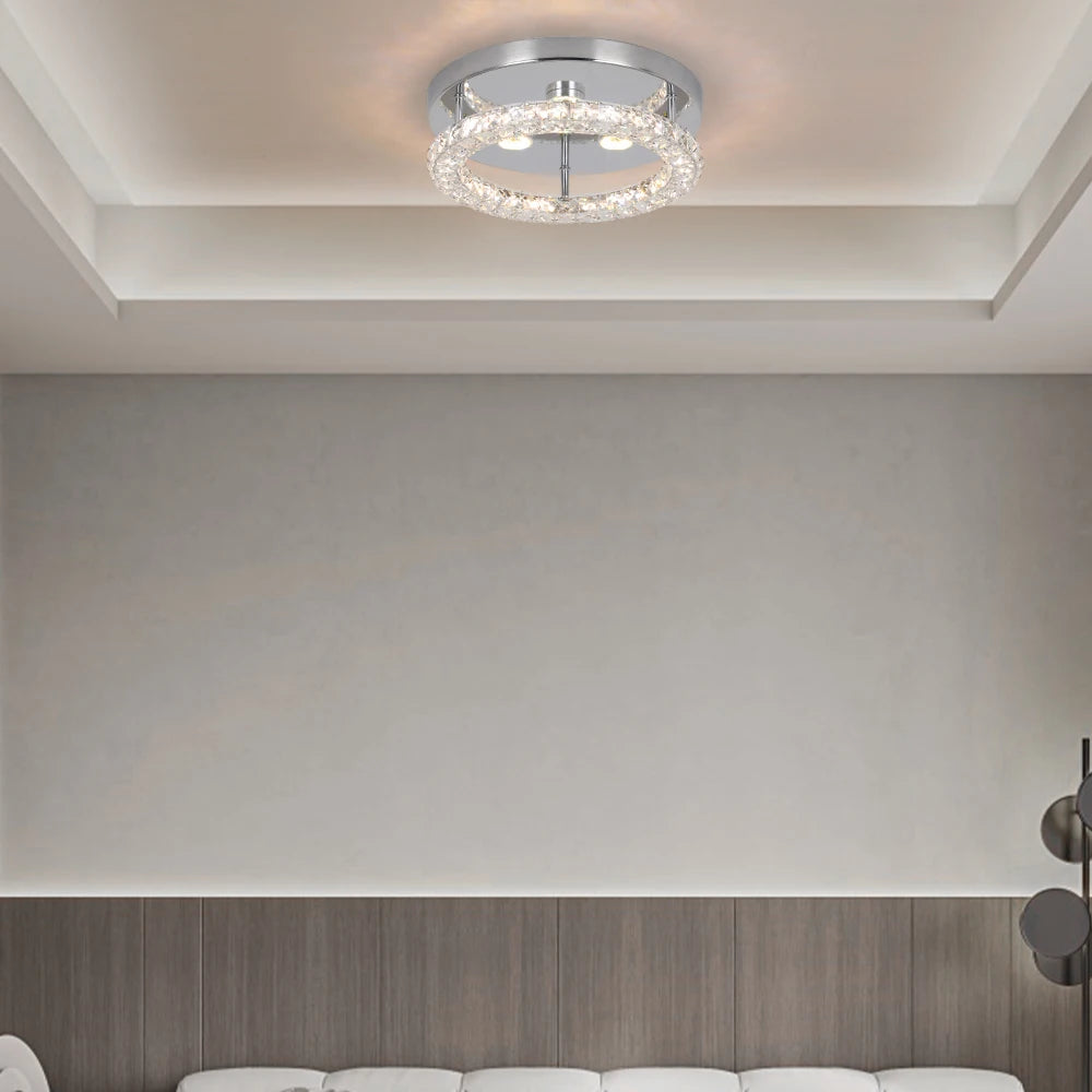 VETRULUS Crystal Chandelier Luxury Pendant Ceiling Lamp LED Living Room
