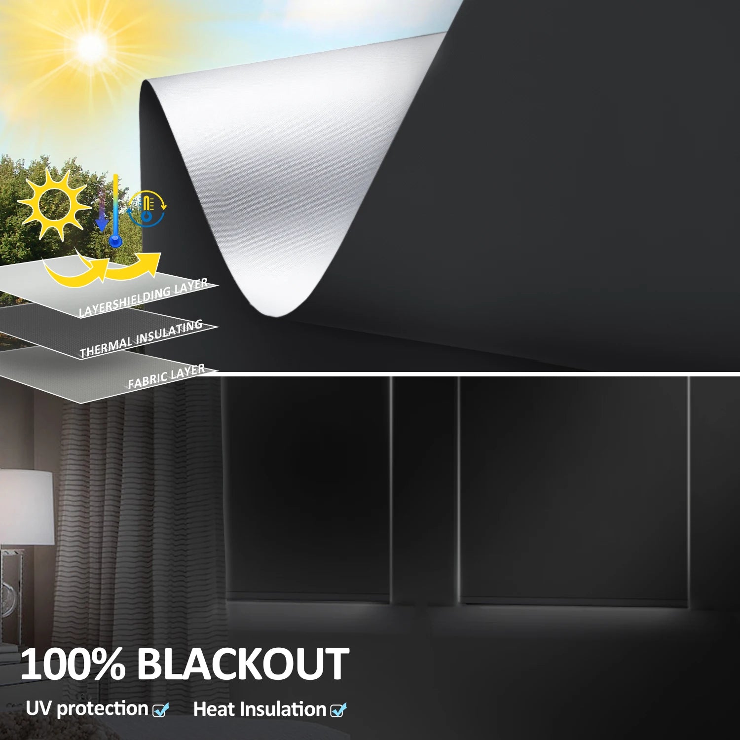 Format Electric Roller Shades With Remote Control For Windows