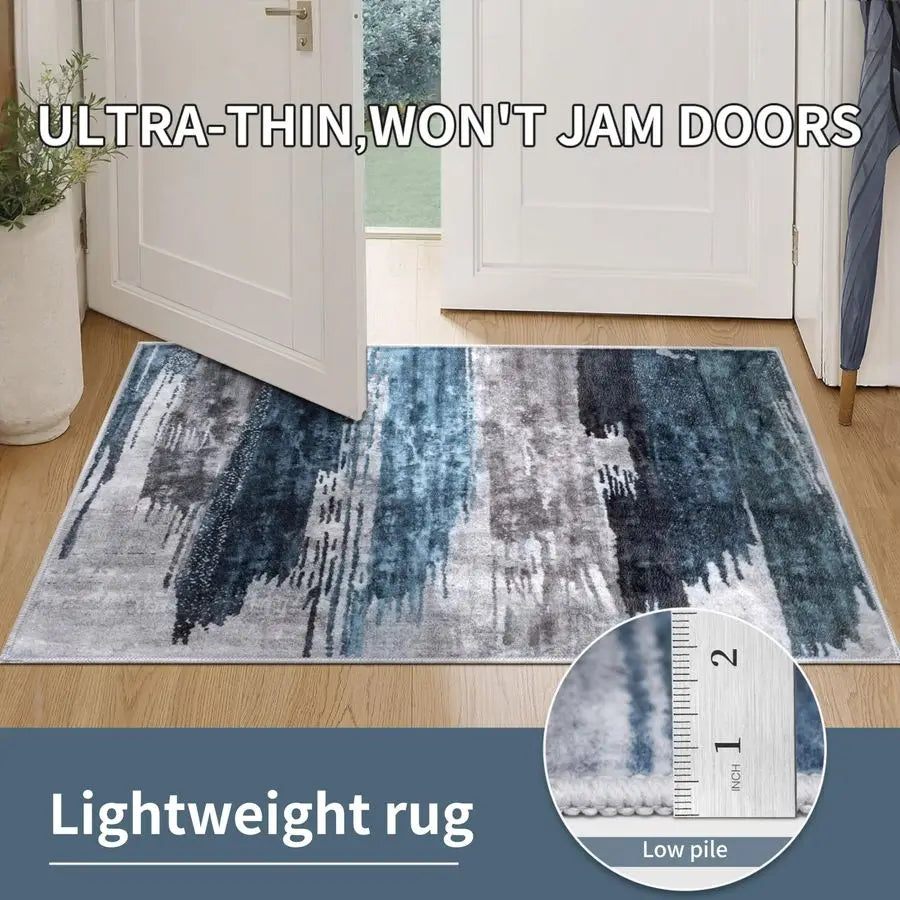 Modern Abstract Rug For Living Room And Dining Machine Washable