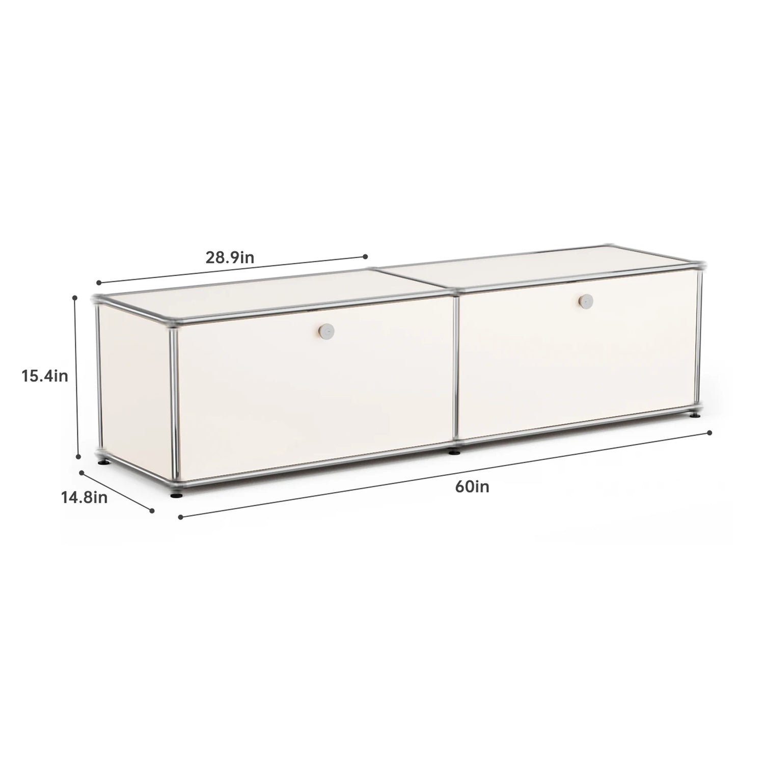 Modern Stainless Steel Storage Cabinet For Living Room And Home Office TV Stand