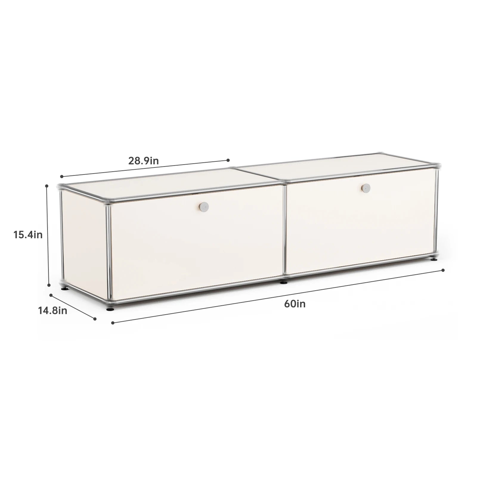 Modern Stainless Steel Storage Cabinet For Living Room And Home Office TV Stand