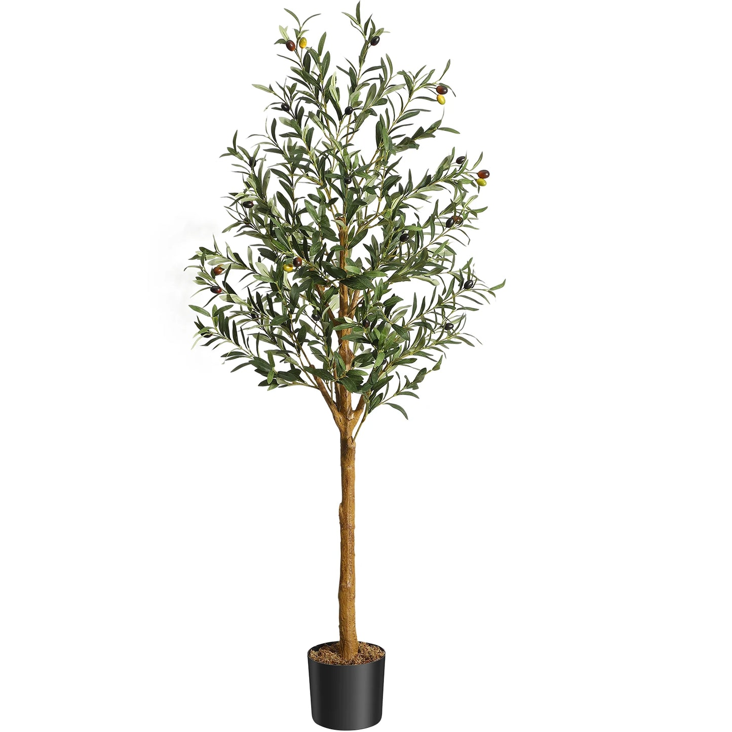 HiMISS Artificial Olive Tree Realistic Faux Indoor Plant in Pot