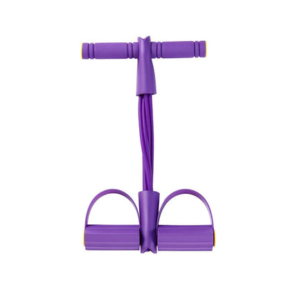 Natural Rubber Pedal Resistance Bands With Handles Home Gym Fitness