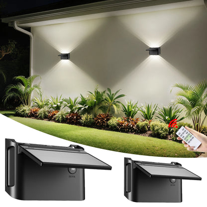 Intelamp Solar LED Wall Lights Outdoor Garden Lamp