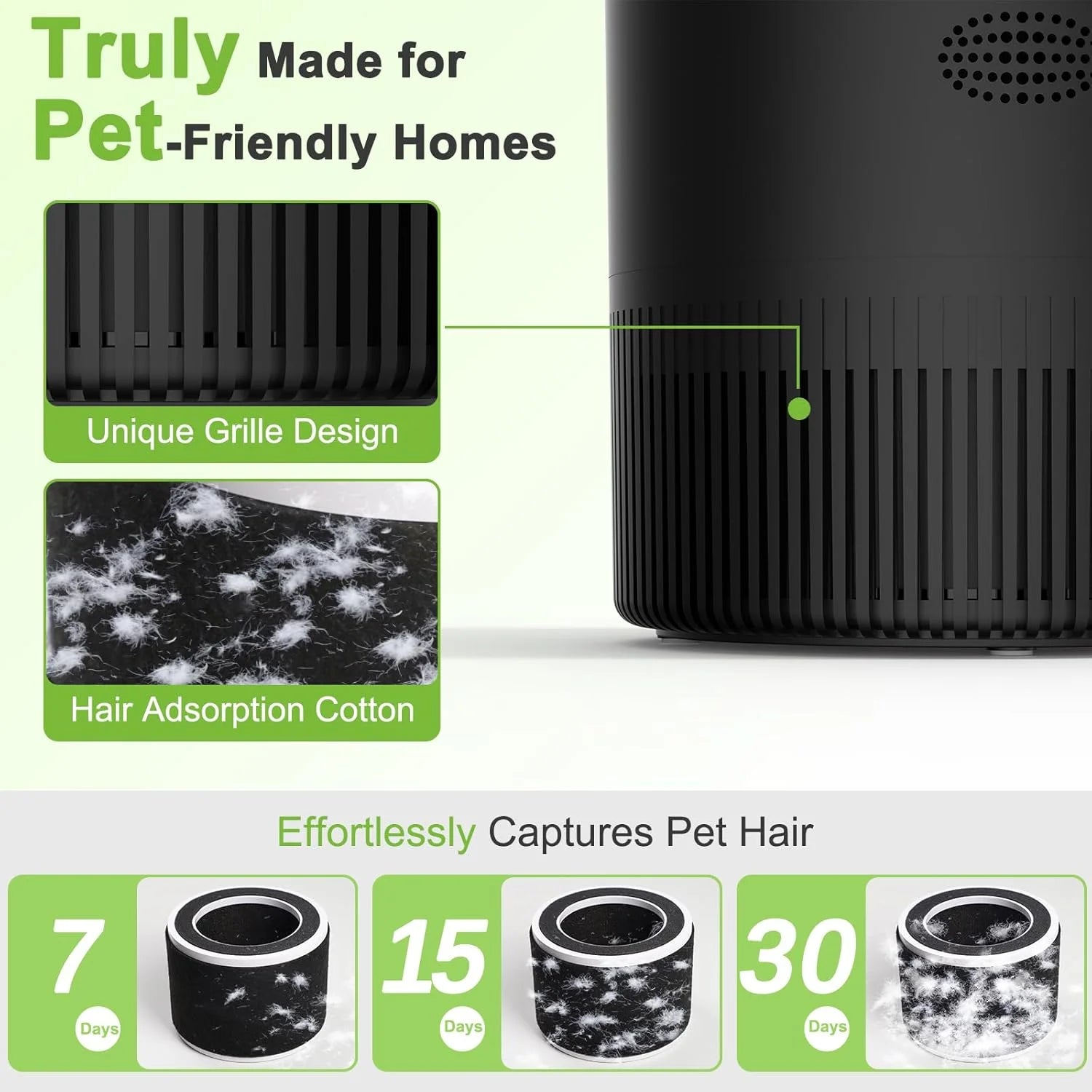 Chuboor Smart Air Purifier With App Alexa Control PM25 HEPA