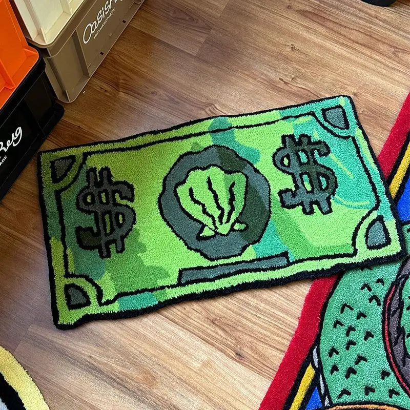 Coin Decorative Carpet For Door Mat And Bedroom Non Slip