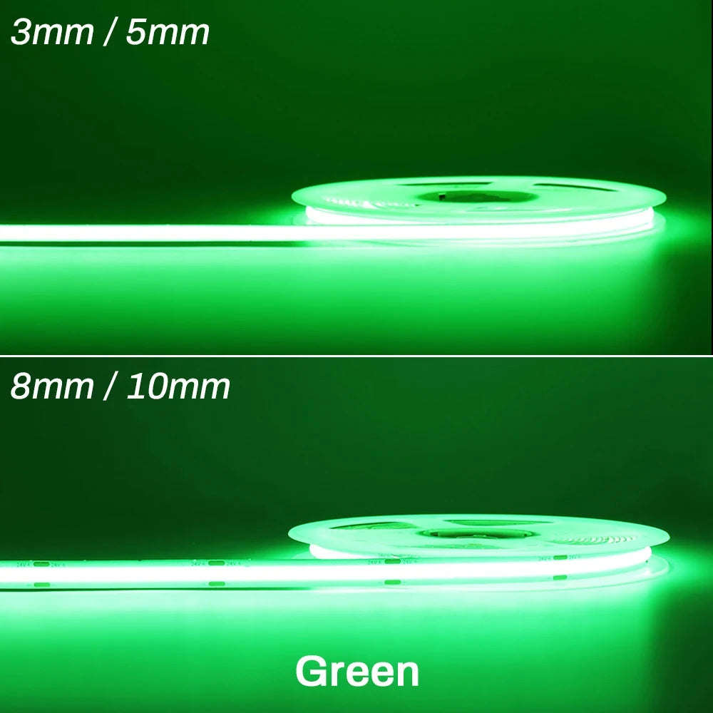 Cooleeon COB LED Strip 12V Dimmable Tape Lighting