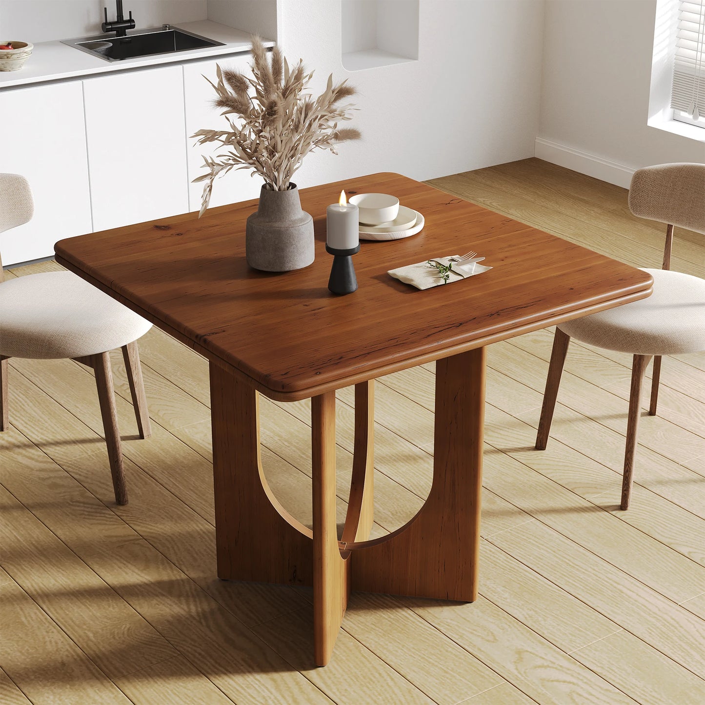Tribesigns Square Dining Table For Two To Four People