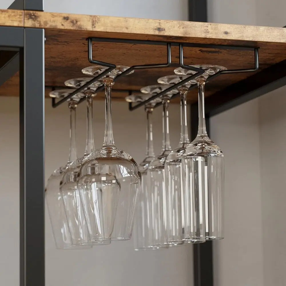 IRONCK Bakers Rack With Storage Cabinets And Power Outlet