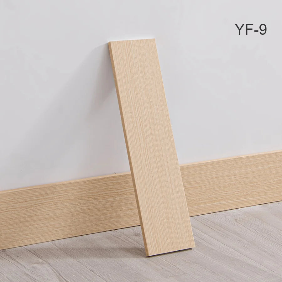 Self-Adhesive Wooden Wall Stickers Skirting Lines 10pcs